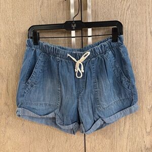 Bella Dahl Mock Jean Tie Shorts